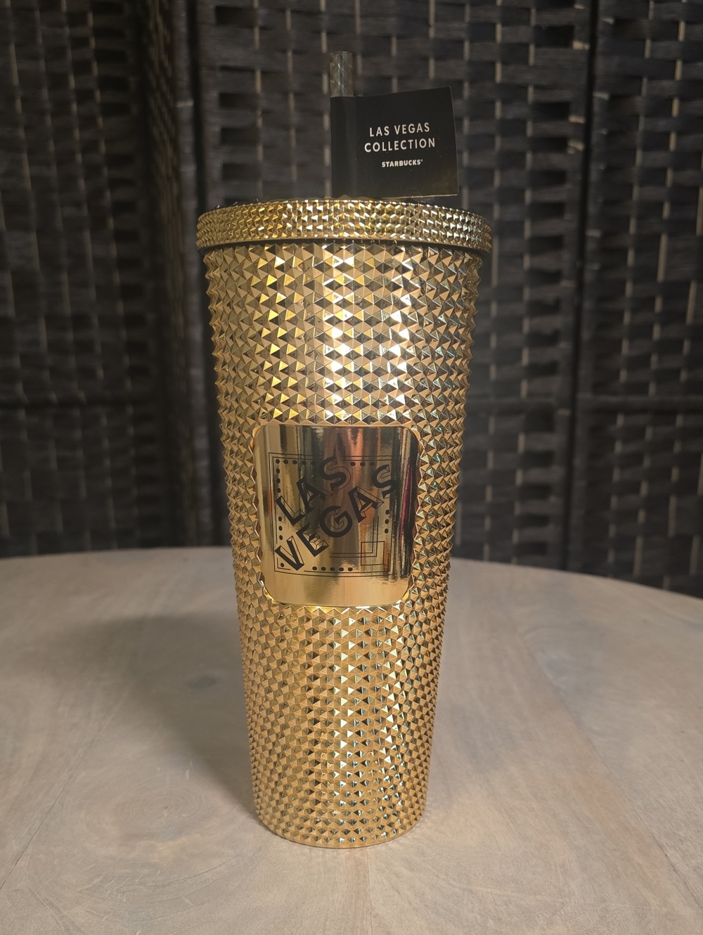 Starbucks Limited Edition Gold Las Vegas Collection Studded Tumbler 24oz